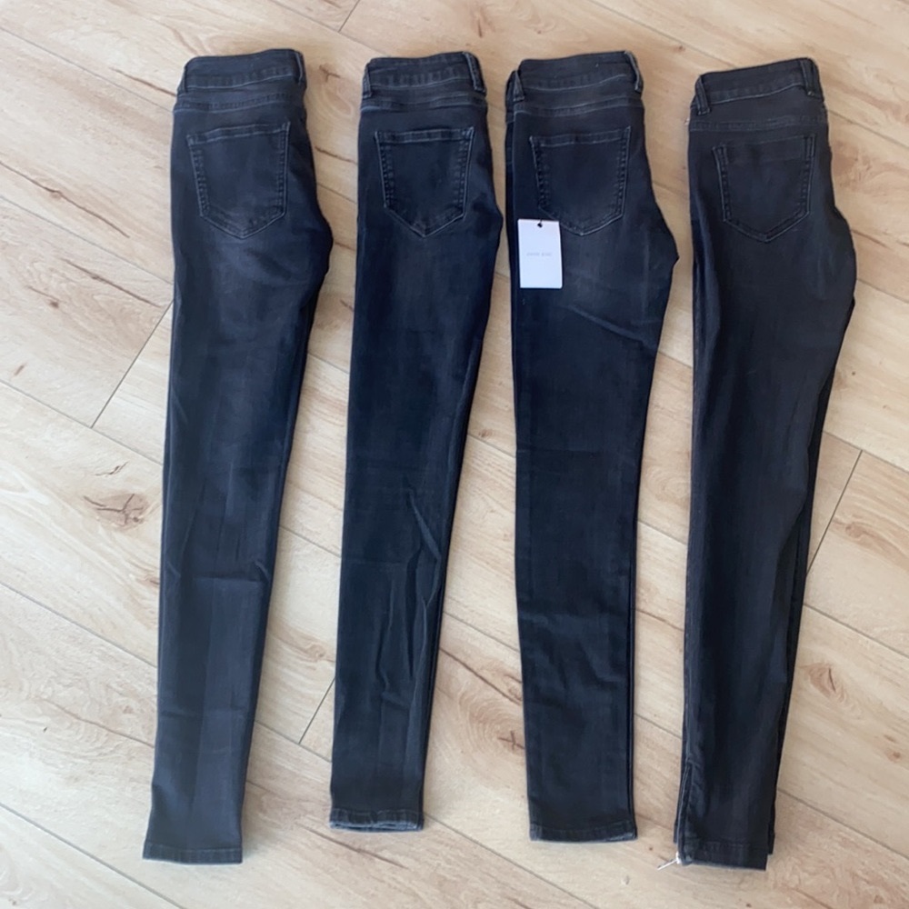 FOUR PAIRS OF NWT or BARELY WORN ANINE BING JEANS
